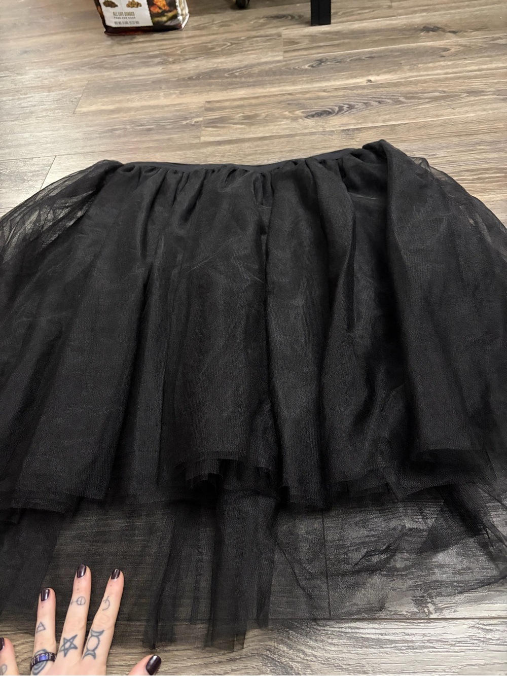 Y2K Vintage Lane Bryant Tulle Tutu Layered Balletcore Mini Skirt (Black) 18/20 - Picture 5 of 8